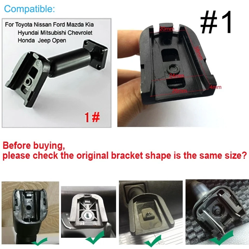 4.3"Car Rear View Mirror Monitor with No1 Bracket Backup Camera License Plate US - Image 3 of 4