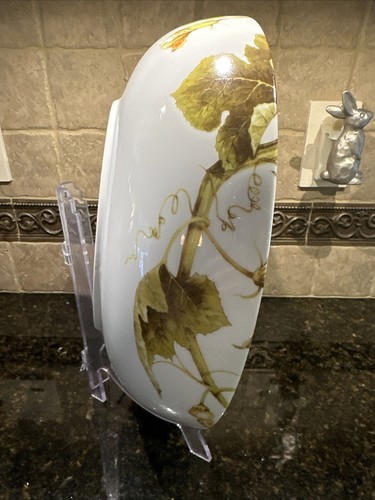 WILLIAMS SONOMA "BOTANICAL PUMPKIN" LARGE 14" SERVING BOWL ~ DISCONTINUED - Picture 7 of 7