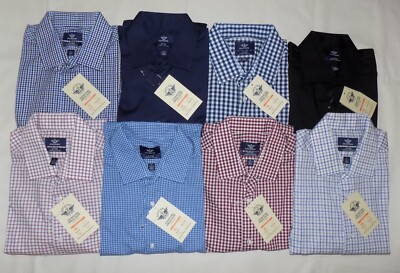 DOCKERS Men's Performance Signature Dress Shirts Fitted M L XL New | eBay