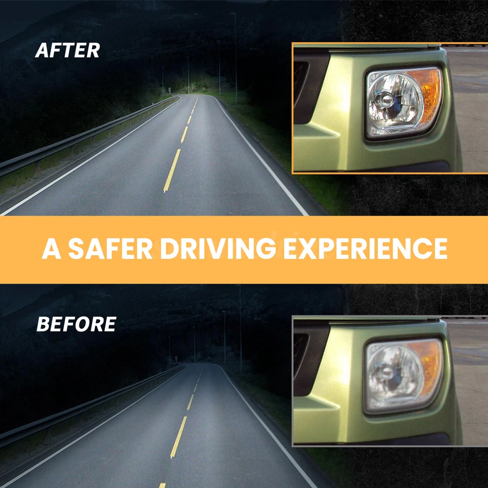 Fits 2003-2008 Honda Element Replacement Headlights Head Lamps Left+Right 03-08 - Изображение 3 из 4