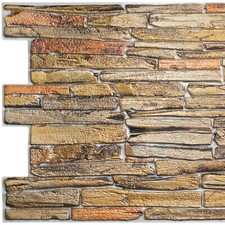 Copper Stone 3D Wall Panels, in Various Packs
