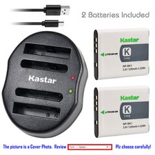 Kastar Battery Dual Charger for Sony NP-BK1 BC-CSK  Sony Bloggie MHS-PM5 Camera