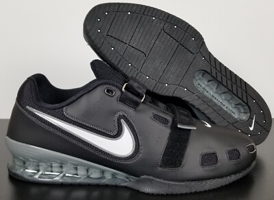NIKE ROMALEOS 2 WEIGHTLIFTING SHOES POWERLIFTING BLACK NEW 476927