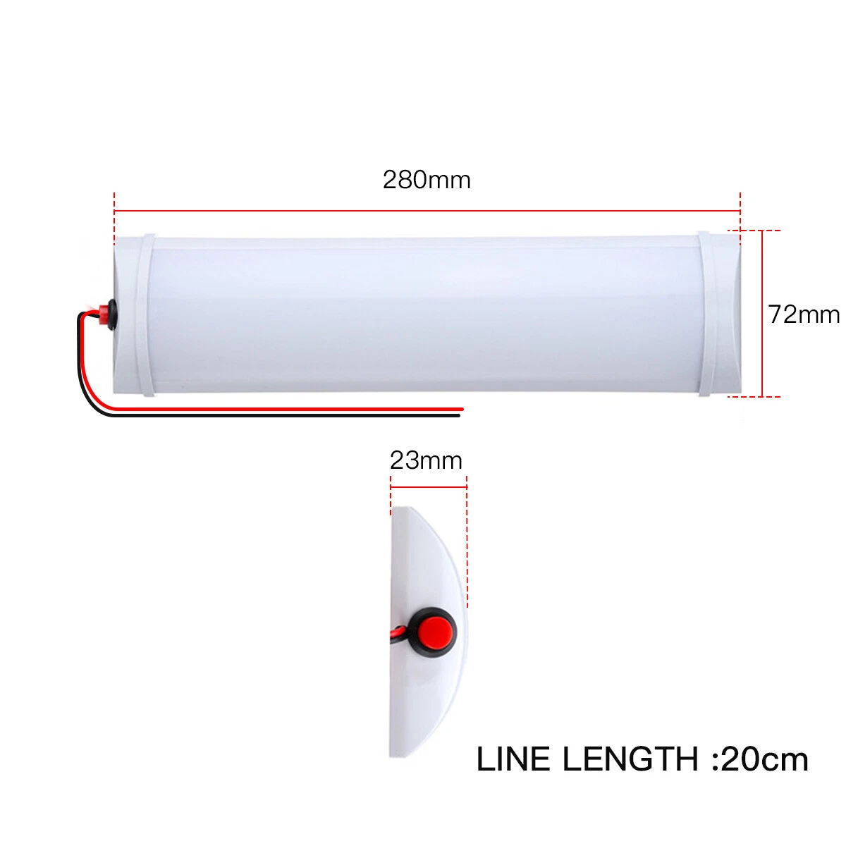 Buy 12W 72 LED Car Interior Strip Lights In UK - Shop Now!