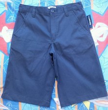 OLD NAVY Boy's School Uniform 100 Cotton Bermuda Shorts, Navy Blue, Size 16 NEW