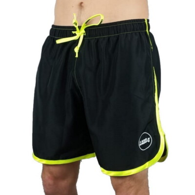Lab84 Pantaloncini Corti Costume Shorts Mare Sport S9 SHM1004Fluo Nero  4030Y | eBay