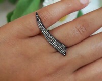 Diamant Klaue Messer Ring 925 Silber Designer Schmuck Mode Frauen Ring Band.