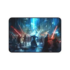 Star Wars Desk Mat  Galactic Logo Mouse Pad
