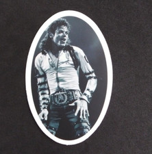 Black  White Oval Michael Jackson Sticker 2.5" x 2.78" B 