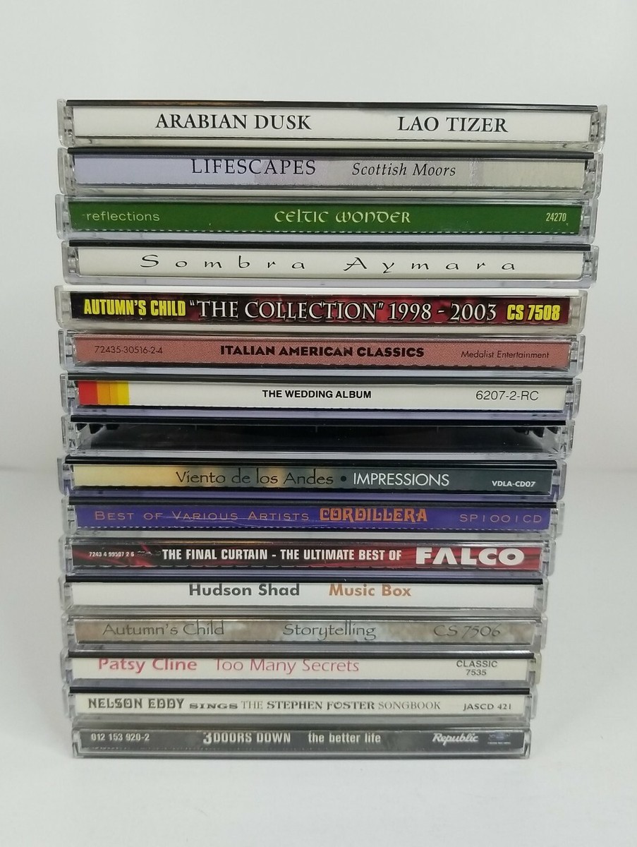 CD Lot of 16 Assorted Titles & Mixed Genres - Pop, Easy Listening