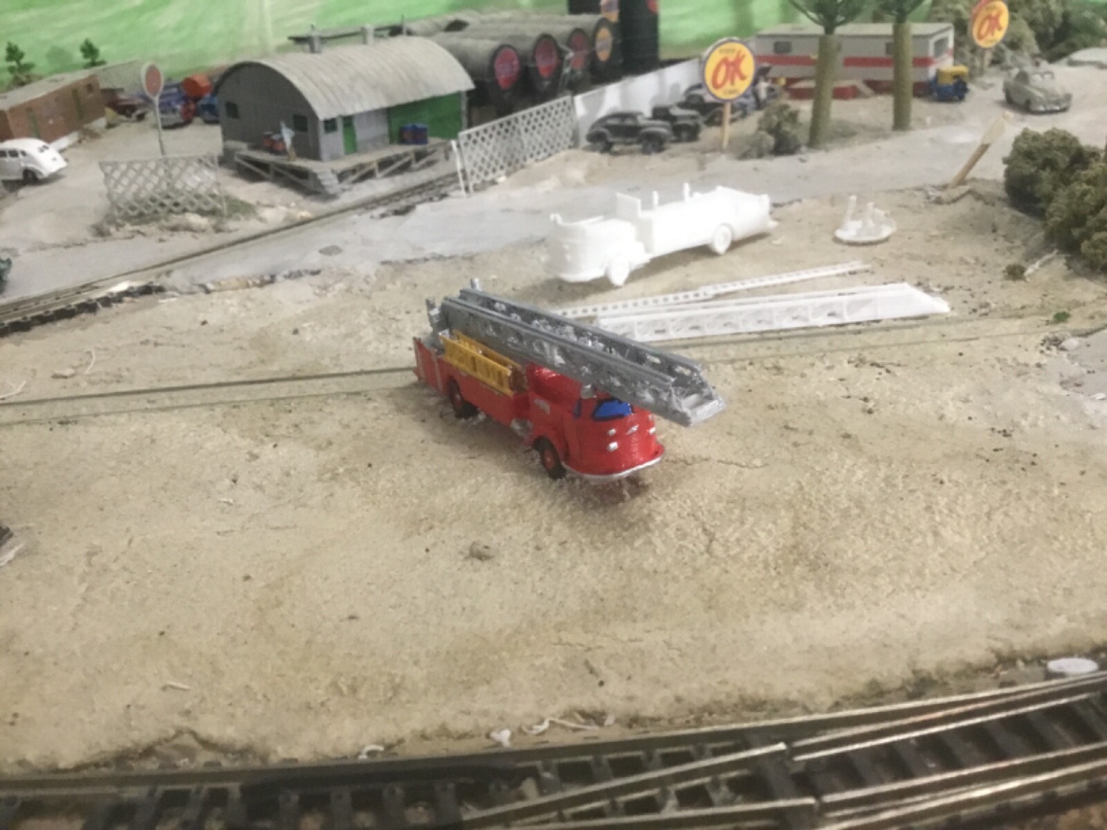 N Scale Fire Engine N Scale Fire Truck AMERICAN LAFRANCE 900 SERIES ENGINE RM SNORKEL OC 3d ...