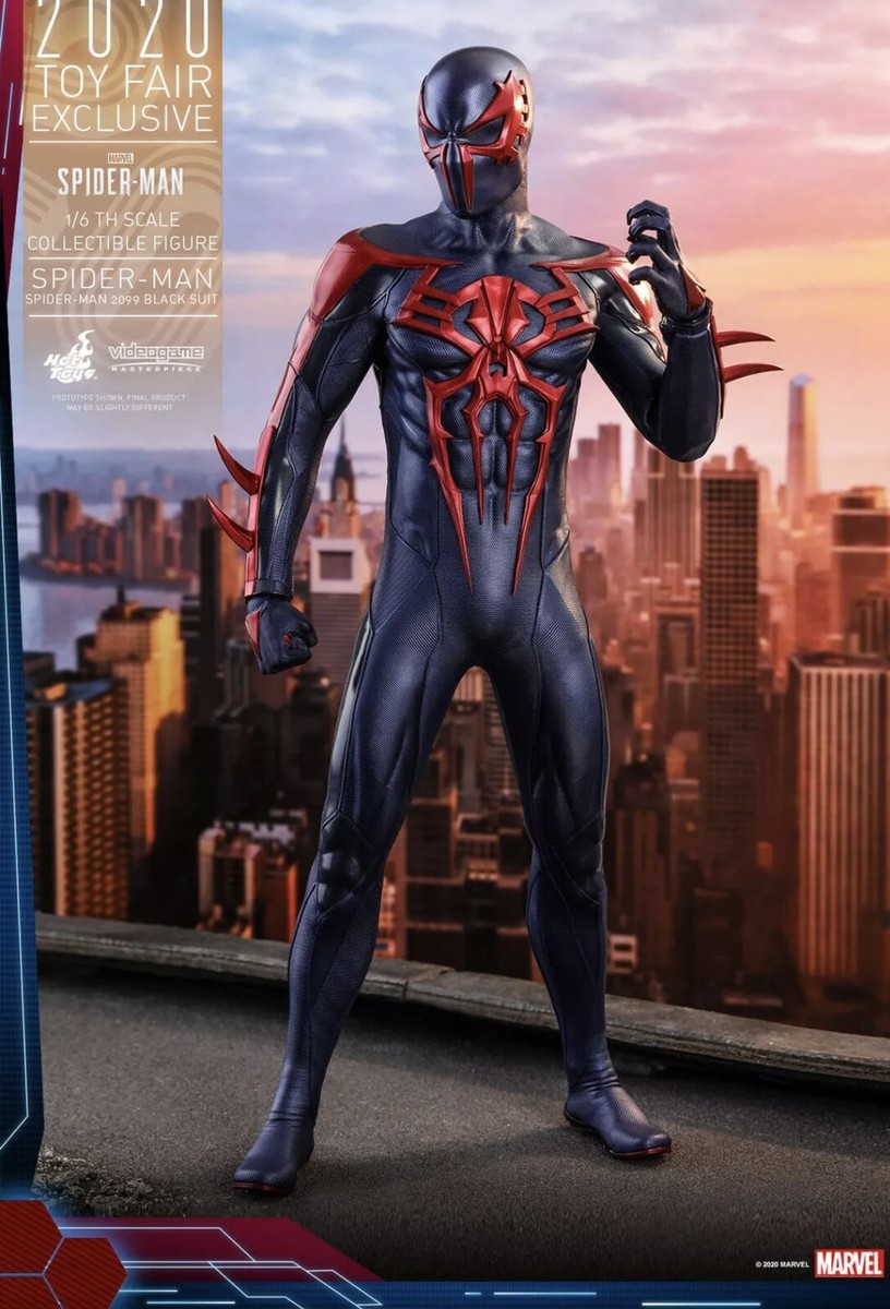 New Hot Toys VGM42 Marvel Spider-Man 2099 Black Suit 1/6 Action