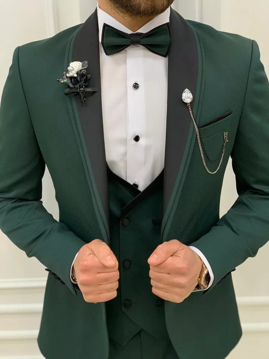 Men's Blue Two Piece Suit 2 Button Slim Fit Suit Premium Royal Blue Elegant Coat Pant Bespoke