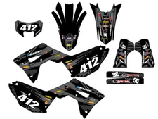 2021-2024 CRF 450 RL MAYHEM Black Senge Graphics Kit Compatible with Honda