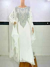 Farasha Ramadan Dress Islamic Kaftan Eid Sale Moroccan Dubai Abaya Gown Stylish