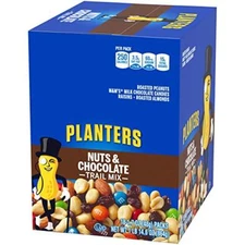Planters Nuts & Chocolate Trail Mix (1.7 oz Packets, Pack of 18)