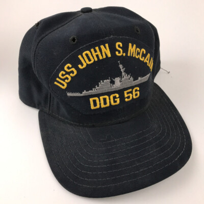 Vintage Made USA USS John S. McCain DDG 56 Hat New Era