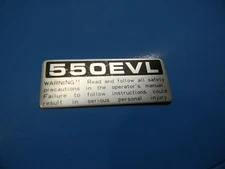 ECHO CS-550EVL STICKER DECAL  -----   BOX 578 L