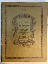 1917 C.L. Hanon The Virtuoso-Pianist Part II en 60 Exercises Vintage Music Book