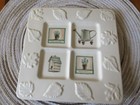 Naturewood/Pfaltzgraff Trivet 8 Inch Square Embossed/Recessed Herb Designs