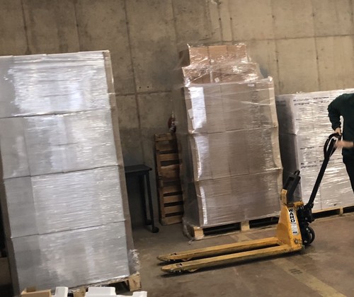 4 Rolls Stretch Wrap 18" x stretch to 2000' 80 gauge Pallet Shrink Film Clear - Picture 5 of 8