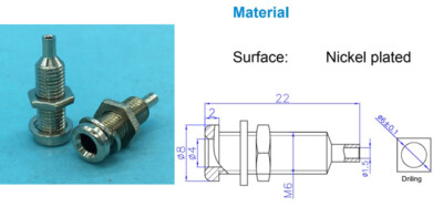 4mm Metal Binding Post, Banana Chassis Panel Socket & Female Speaker Connector
