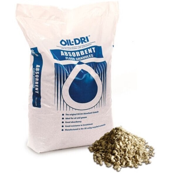 Oil-Dri Standard Clay Absorbent Granules – 20L Bag for Oil & Grease Spills