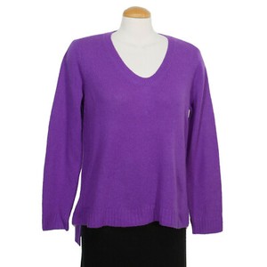 Eileen Fisher Jasmine Purple Supersoft Yak Merino Box Sweater Xs Ebay