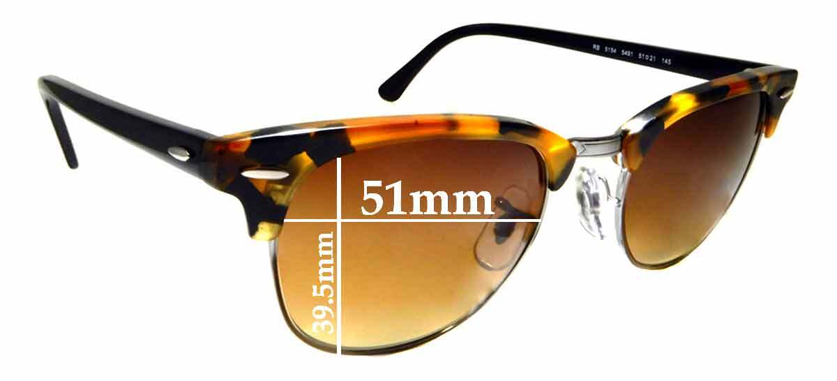 SFx Replacement Sunglass Lenses fits Ray Ban RB5154 Clubmaster