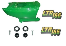 NewLower Hood & Set of 2 Decals Replaces AM131759 AM128107 Fits JohnDeere LTR166