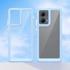 For Motorola Edge (2024) Flexible Shockproof Transparent Clear Back Phone Case