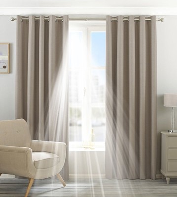 Riva Home Eclipse Verdunkelungsöse Vorhang naturbeige W 229 x 137 cm Tropfen