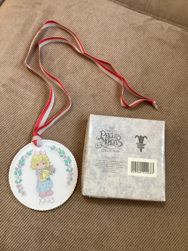 Precious Moments Ornament “You’re My Number One Friend”.  Dated 1993. Rare.