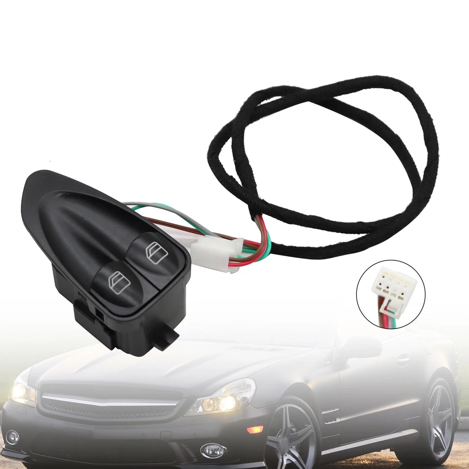 2308211351 For Mercedes-Benz SL600 SL550 SL500 Power Left Door Window Switch Foto 3 de 4