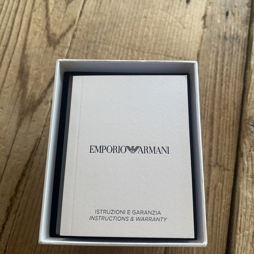 Emporia Armani Men’s Watch - Black & Blood Orange suede band - Picture 5 of 6