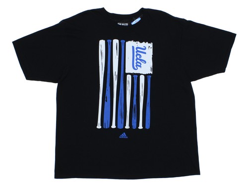 Adidas NCAA Men's UCLA Bruins Go To Bat Tee, Black