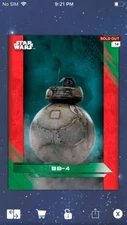 Topps Star Wars Digital Card Trader Green TLJ Characters BB-4 Insert