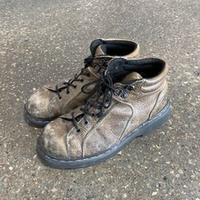 Vintage Dr. Martens 9352 Chunky Lace Up Leather Ash Brown Size 9 Made In England