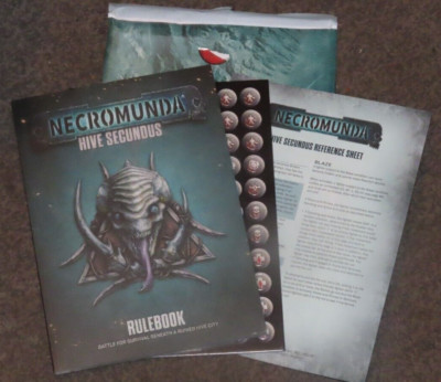 Necromunda Hive Secundus 176 Seiten Regelbuch und Token Games Workshop neue Regeln
