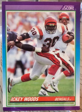 1990 Score Ickey Woods #130 Bengals