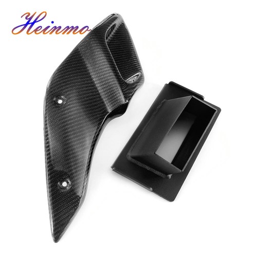 For 2015 - 2022 R NINE T Real Carbon Fiber Air Intake Pipe Cover Side Protectors - Foto 6 di 11