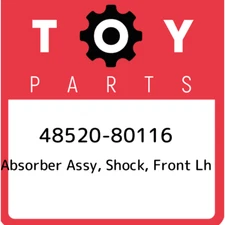 48520-80116 Toyota Absorber assy, shock, front lh 4852080116, New Genuine OEM Pa