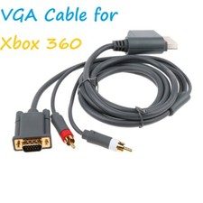 VGA cable for Xbox 360 HD AV lead adapter High Definition Official Microsoft RCA