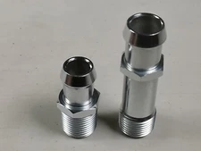 HEATER HOSE FITTING SET 3/4" WATER PUMP 5/8" INTAKE CHROMED STEEL SBC BBC Chevy