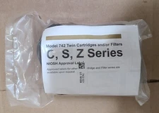 3M Scott P100 Twin Filter Cartridges For 742 C, S, Z Series 2Pack Niosh 7422-SD1