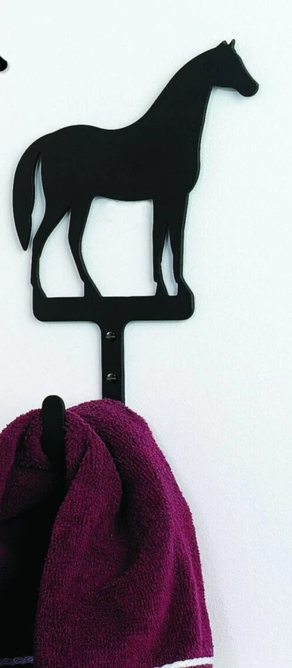 Casaco de cavalo toalha gancho fazenda equestre celeiro decoração ocidental grande - Imagem 2 de 4