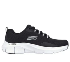 Skechers Men Shoes Comfort Black Mesh Sport Flex Memory Foam Soft Casual 232686