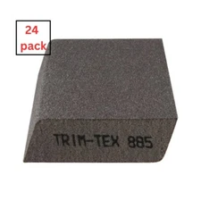 24 Pack Trim Tex 885 Dual Angle Sanding Block w/ Anti-Scuff Edge Med/Fine Grit