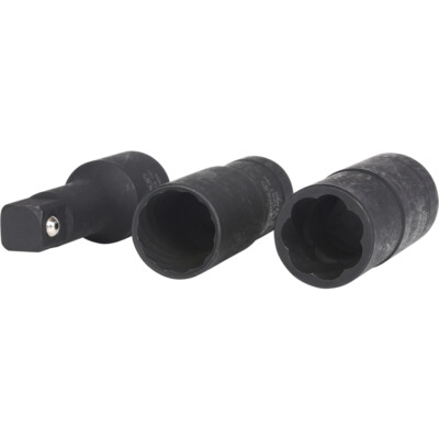 KS TOOLS Spezial-Profil-Kraft-Stecknuss-Satz, 3-tlg,17-19mm 