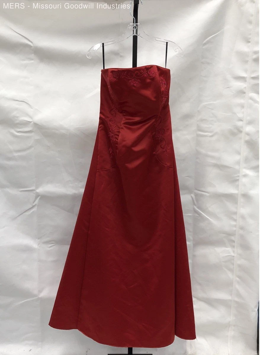 open lace back dress Glitz Asymmetrical Fringe Hem Dress Red– Selfie Leslie main image 0
